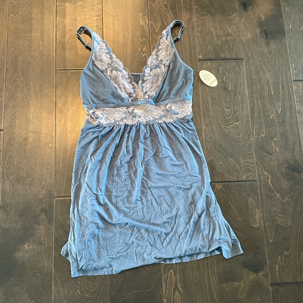 Soma COOL NIGHTS Lace Trim Chemise Size M BRAND NEW